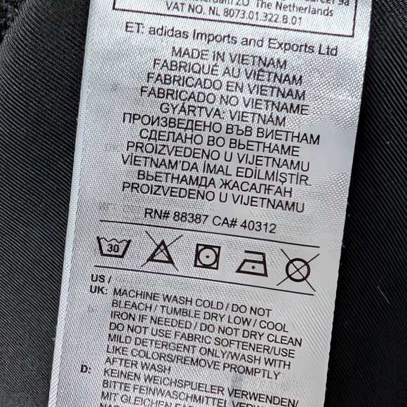 Adidas D2M 3-Stripes Training Jacket, Medium - Picture 8 of 8